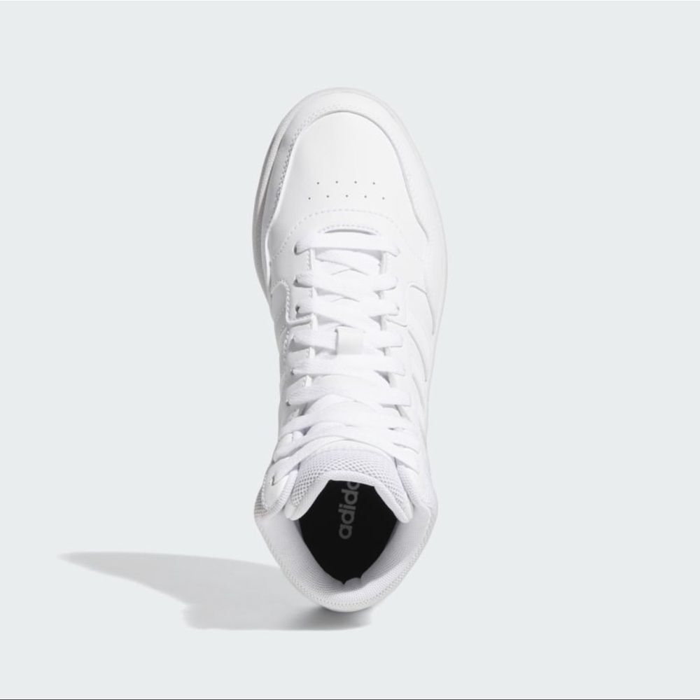 adidas Women 8 White Hoops 3.0 Mid Classic Shoes Tennis Shoes Sneakers Run SR6 - Picture 5 of 8